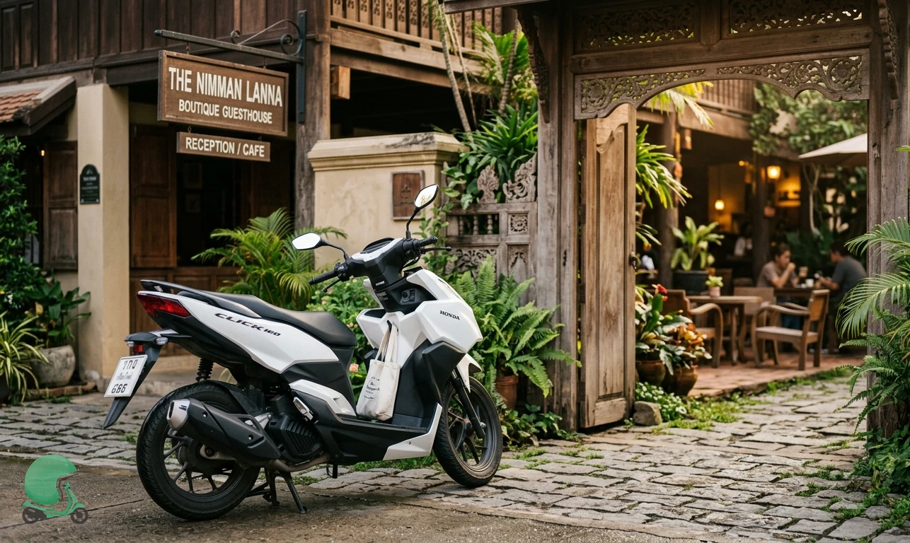 Scooter rental delivery in Chiang Mai - verified-partner drop-off