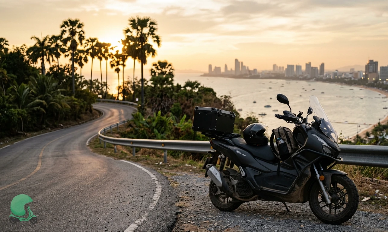 Ready to ride the Honda ADV 160 in Pattaya