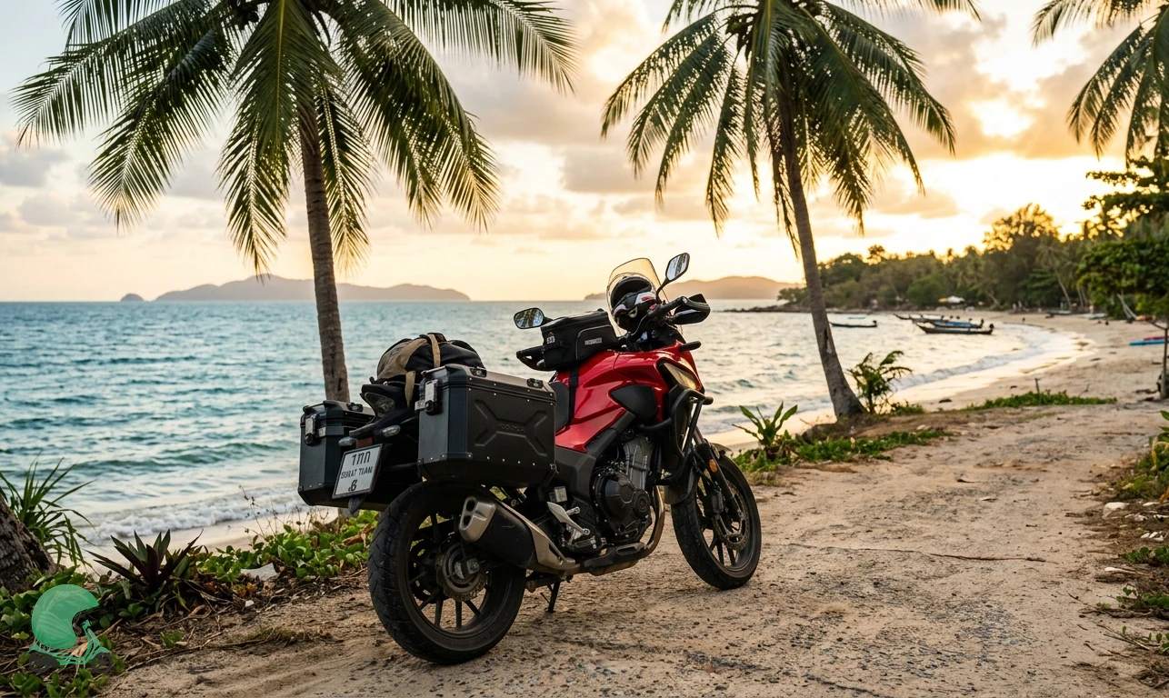 Ready to ride the Honda CB500X in Koh Phangan