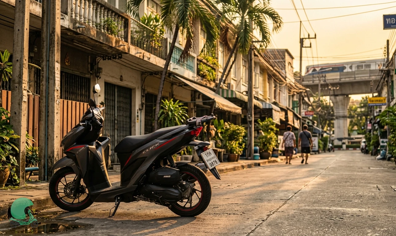 Ready to ride the Honda Click 160 in Bangkok