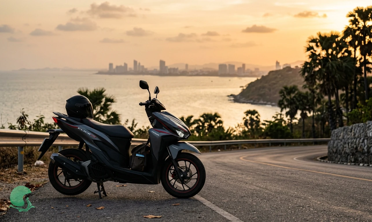 Ready to ride the Honda Click 160 in Pattaya