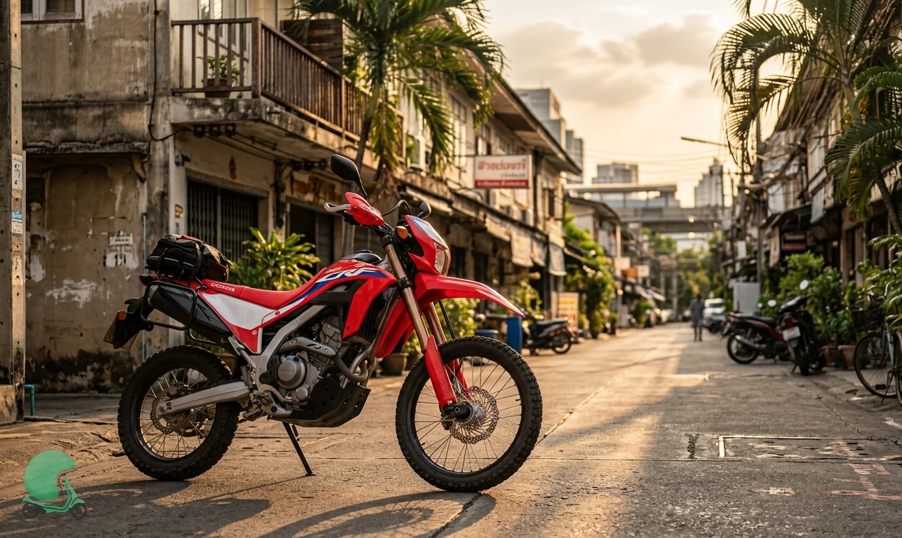 Ready to ride the Honda CRF 300L in Bangkok