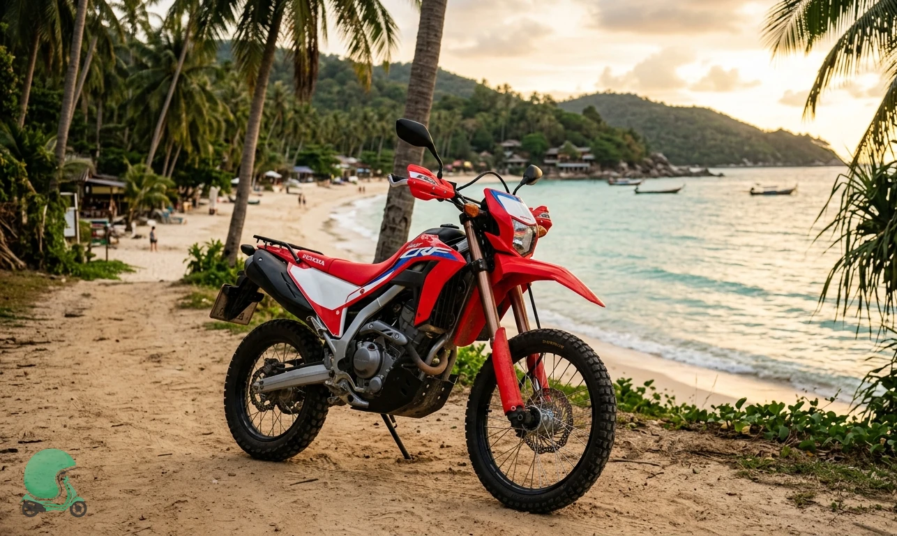 Ready to ride the Honda CRF 300L in Koh Phangan