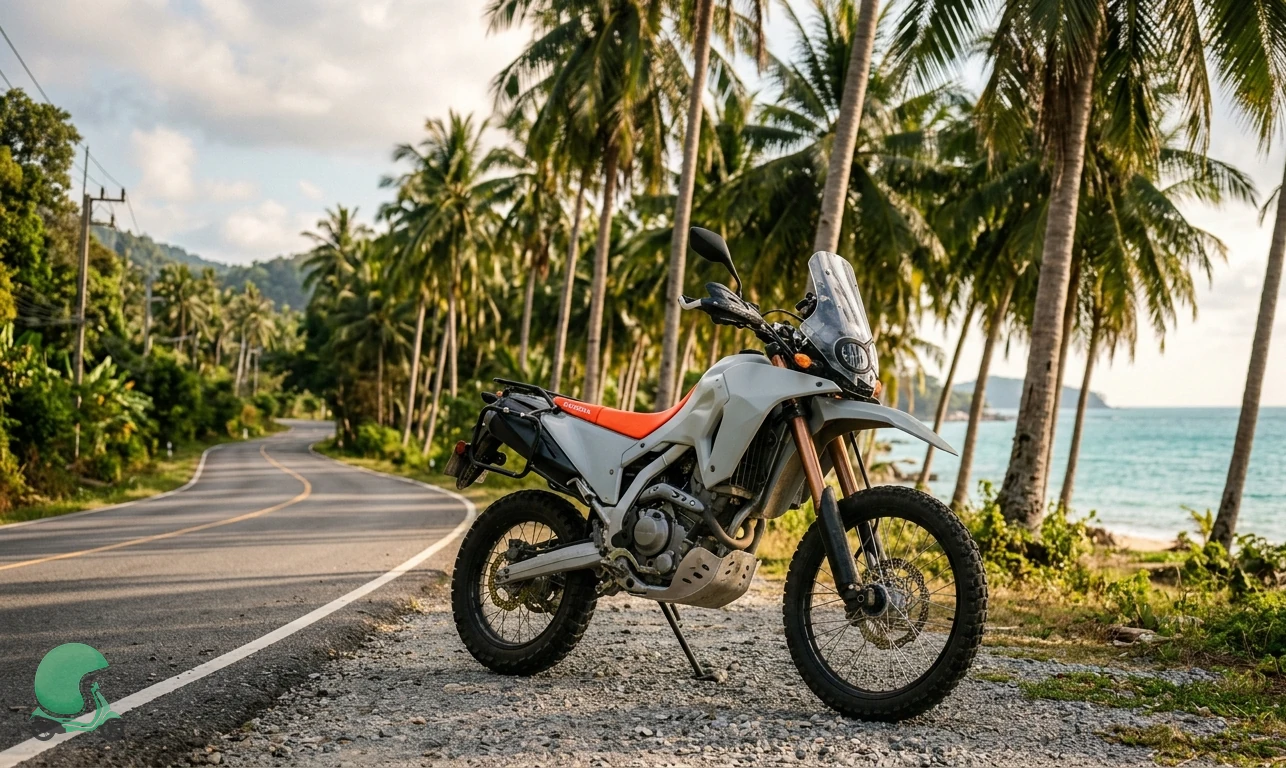 Honda CRF 300L motorcycle for rent in Koh Samui