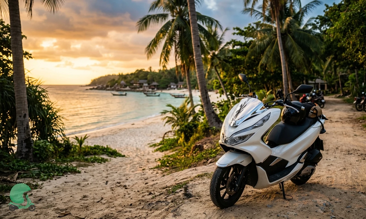 Ready to ride the Honda PCX 160 in Koh Phangan