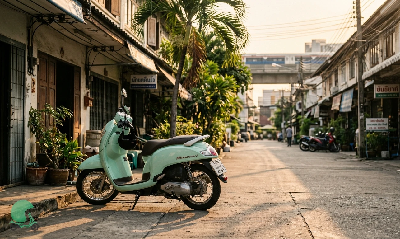 Ready to ride the Honda Scoopy in Bangkok