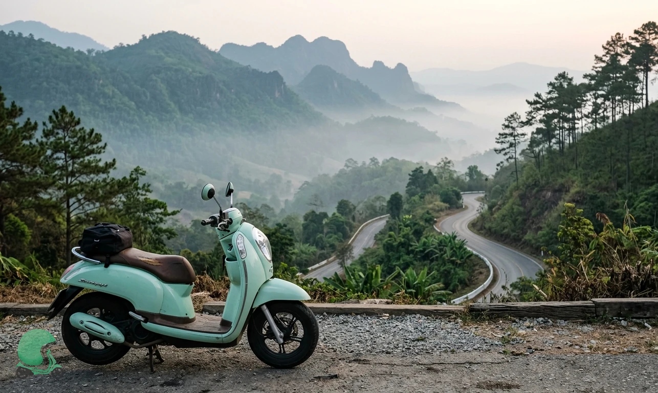 Ready to ride the Honda Scoopy in Chiang Mai