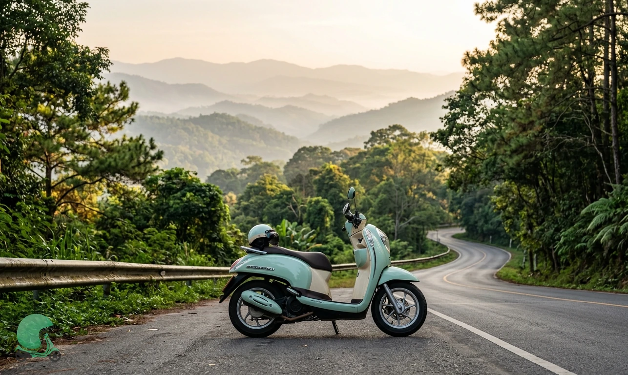 Honda Scoopy scooter for rent in Chiang Mai