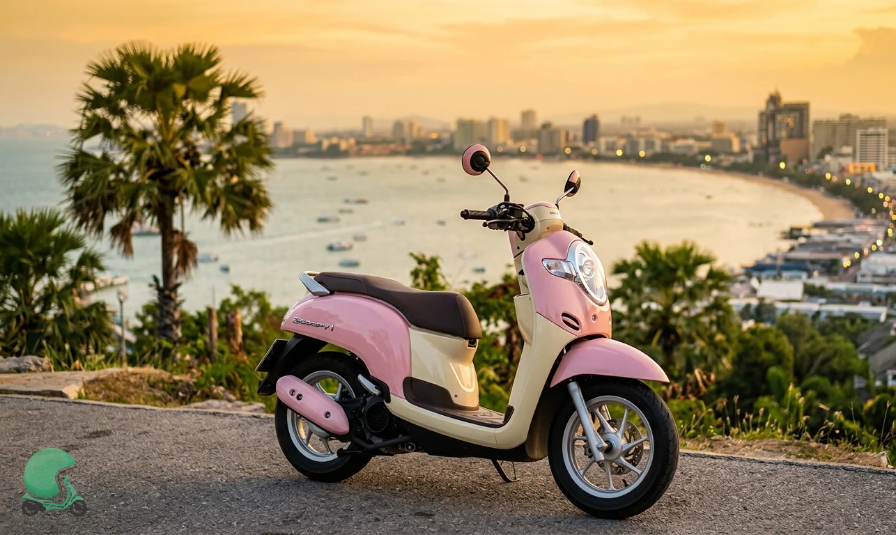 Honda Scoopy scooter for rent in Pattaya