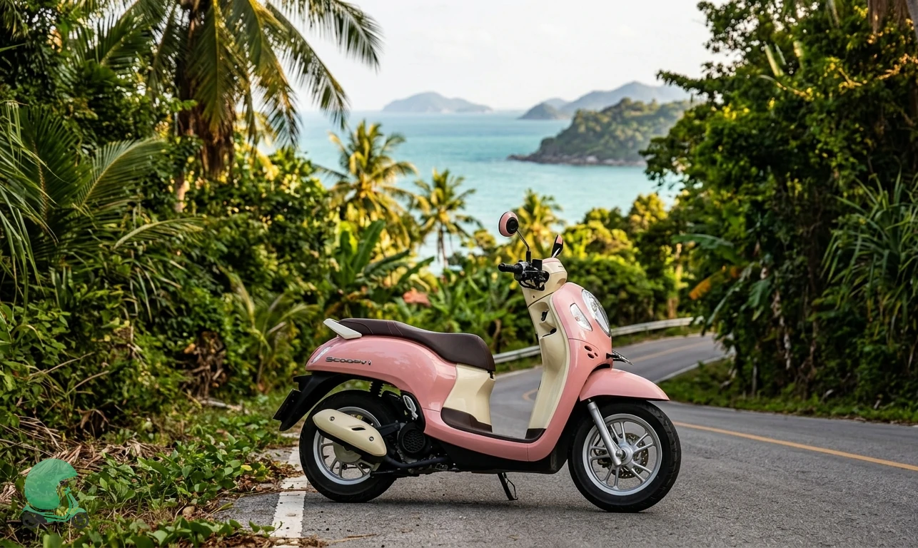 Honda Scoopy scooter for rent in Koh Phangan