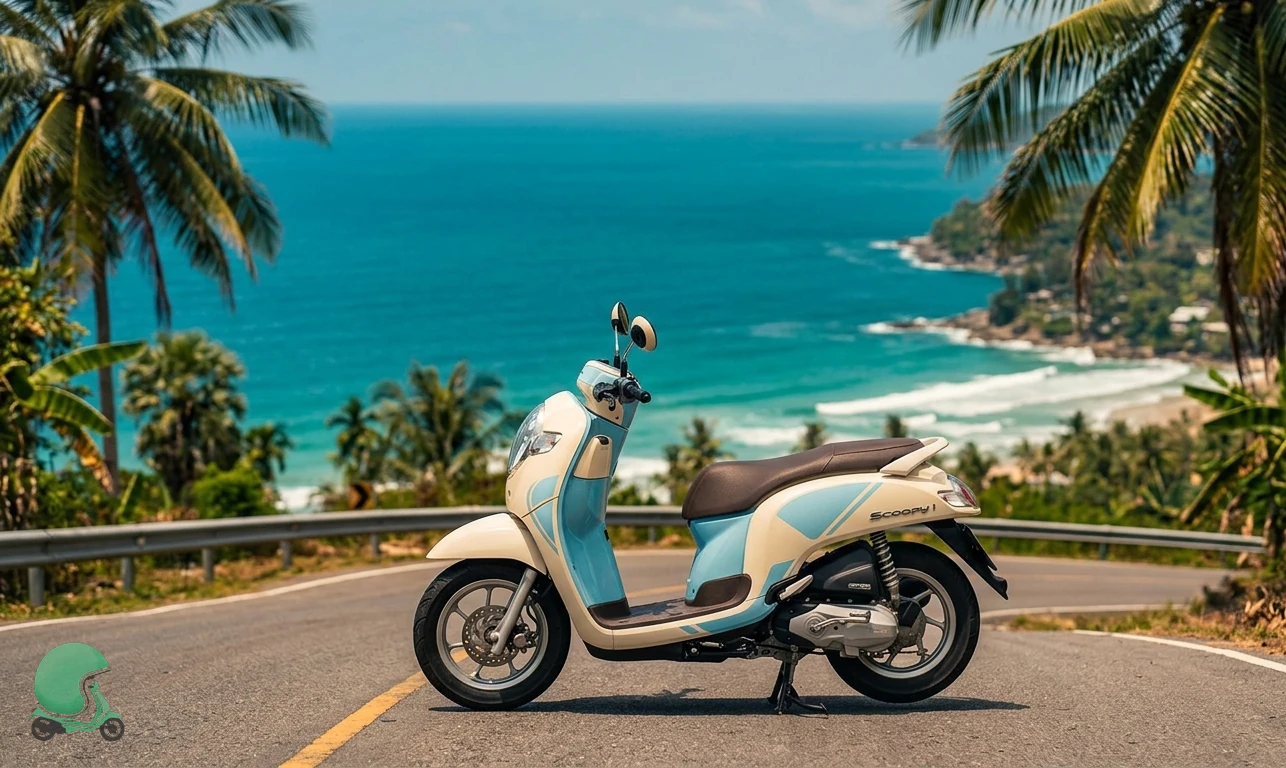 Honda Scoopy scooter for rent in Phuket