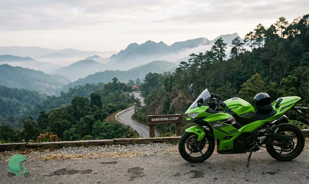 Ready to ride the Kawasaki Ninja 400 in Chiang Mai