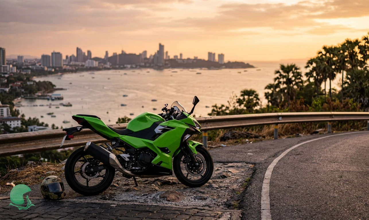 Ready to ride the Kawasaki Ninja 400 in Pattaya