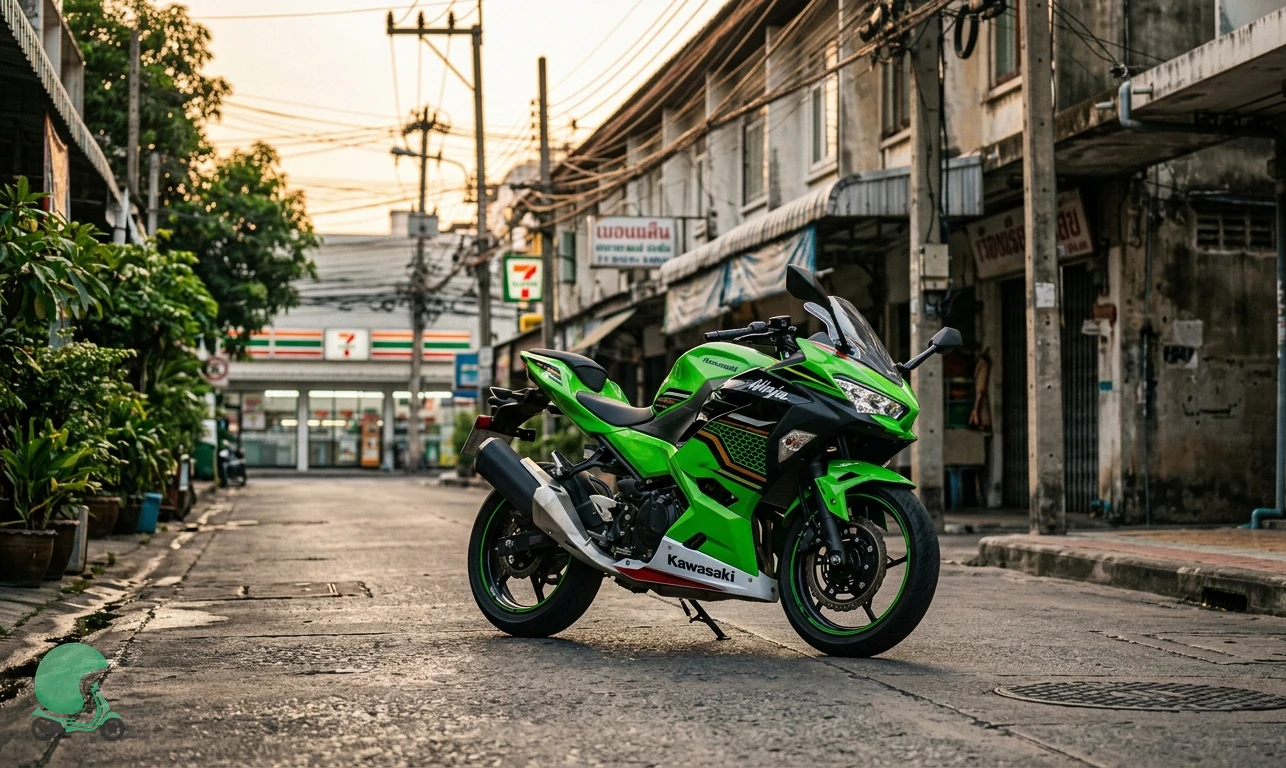 Kawasaki Ninja 400 motorcycle for rent in Bangkok