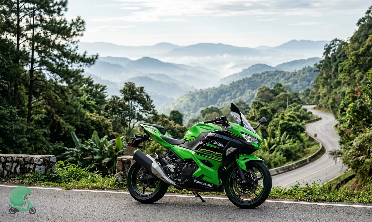 Kawasaki Ninja 400 motorcycle for rent in Chiang Mai