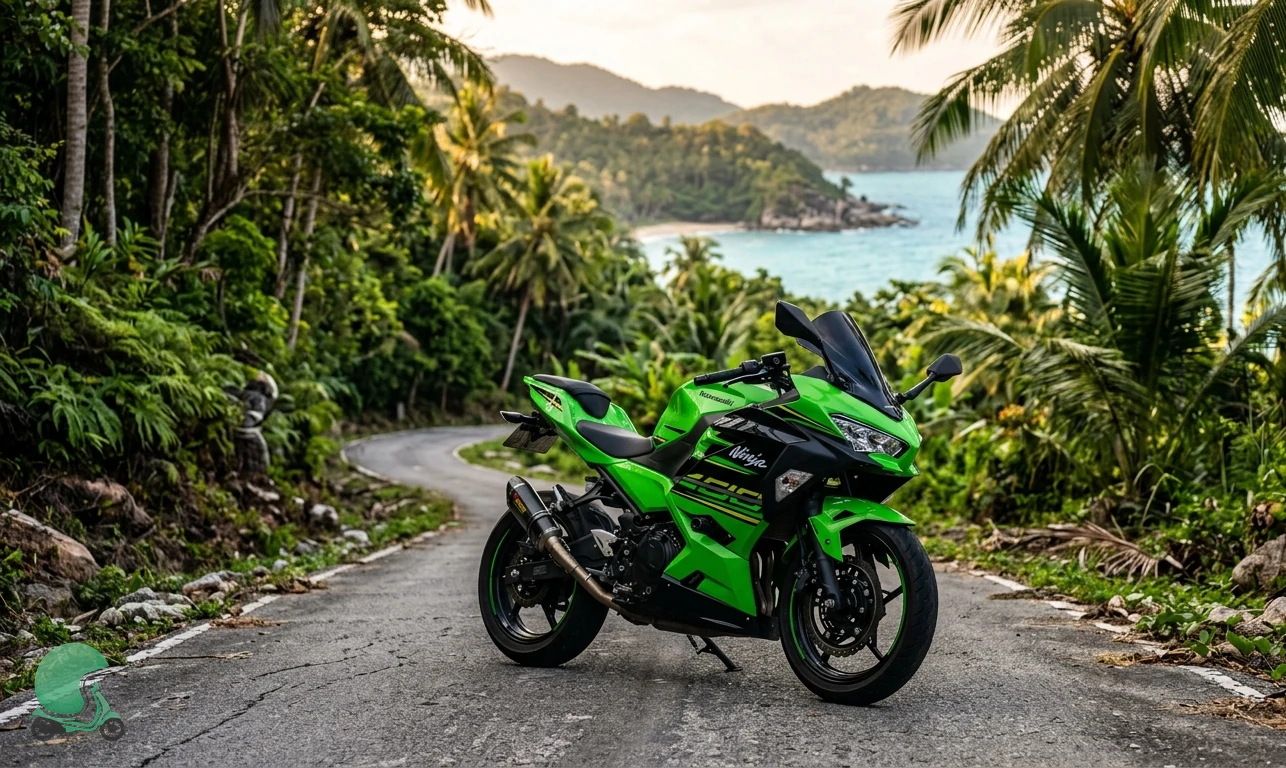 Kawasaki Ninja 400 motorcycle for rent in Koh Phangan