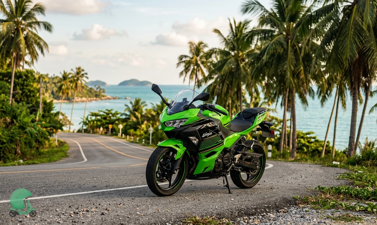 Kawasaki Ninja 400 motorcycle for rent in Koh Samui