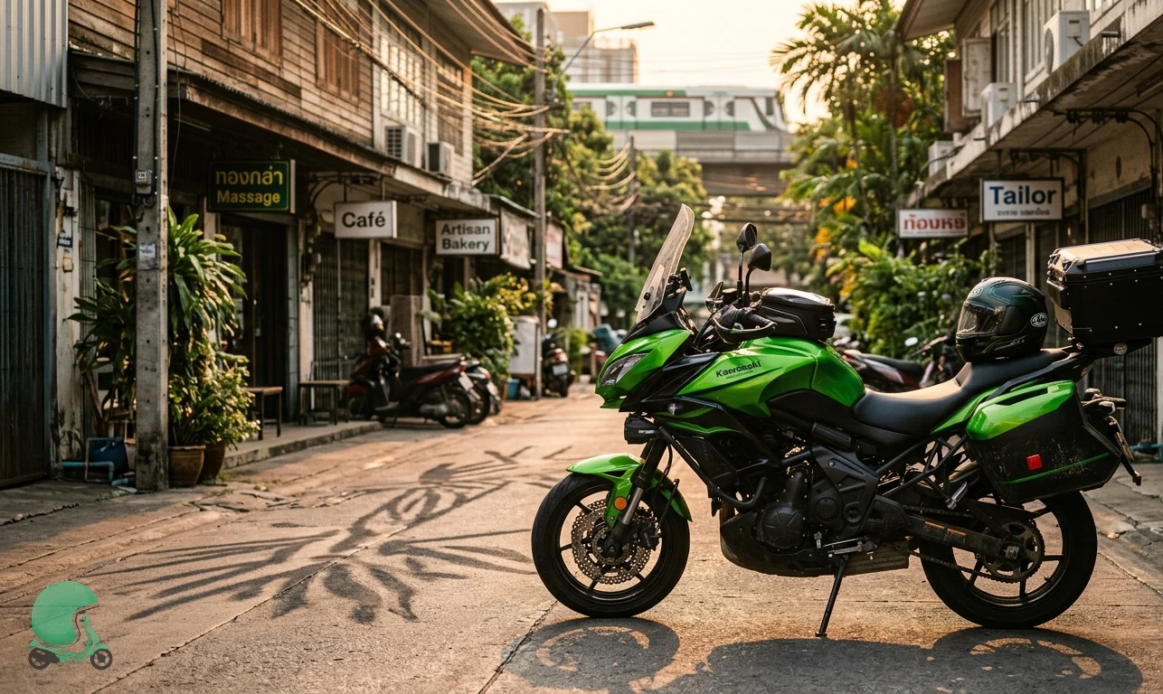 Ready to ride the Kawasaki Versys 650 in Bangkok