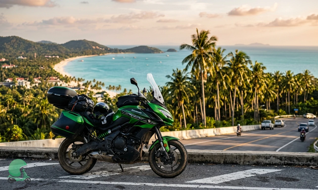 Ready to ride the Kawasaki Versys 650 in Koh Samui