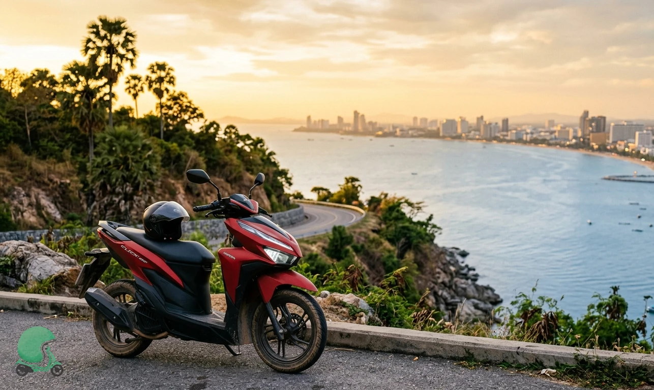 Ready to rent a scooter in Pattaya