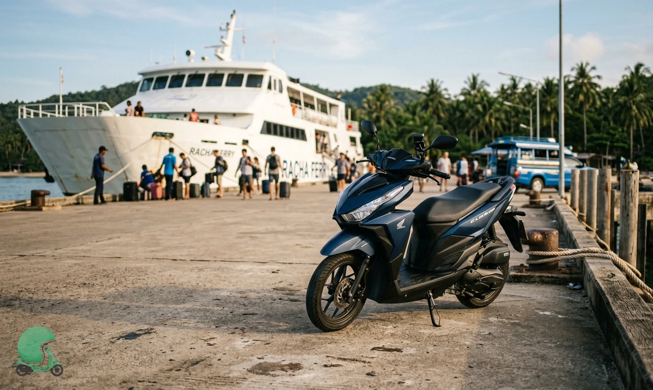 Scooter rental delivery in Koh Phangan - verified-partner drop-off