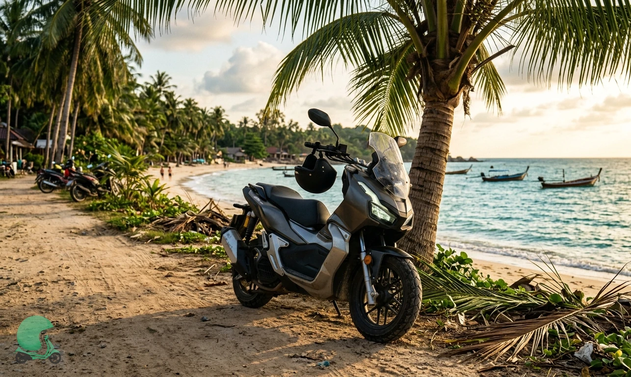 Ready to rent a scooter in Koh Phangan