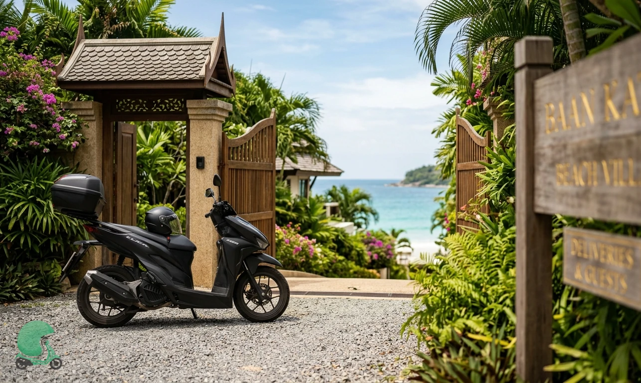 Scooter rental delivery in Phuket - verified-partner drop-off