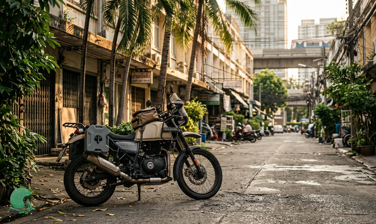 Ready to ride the Royal Enfield Himalayan in Bangkok