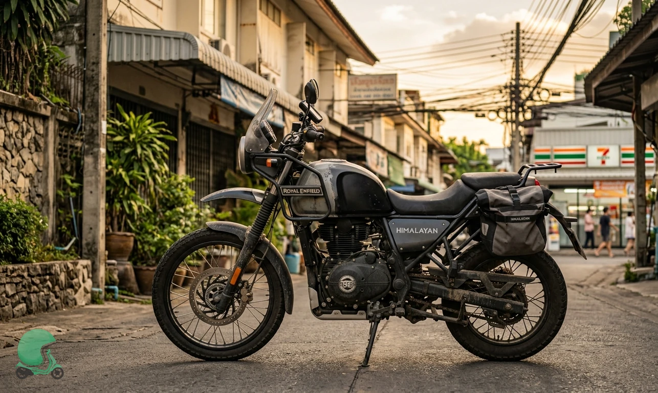 Royal Enfield Himalayan motorcycle for rent in Bangkok