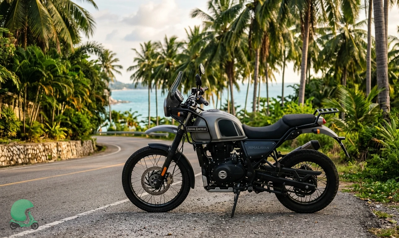 Royal Enfield Himalayan motorcycle for rent in Koh Samui
