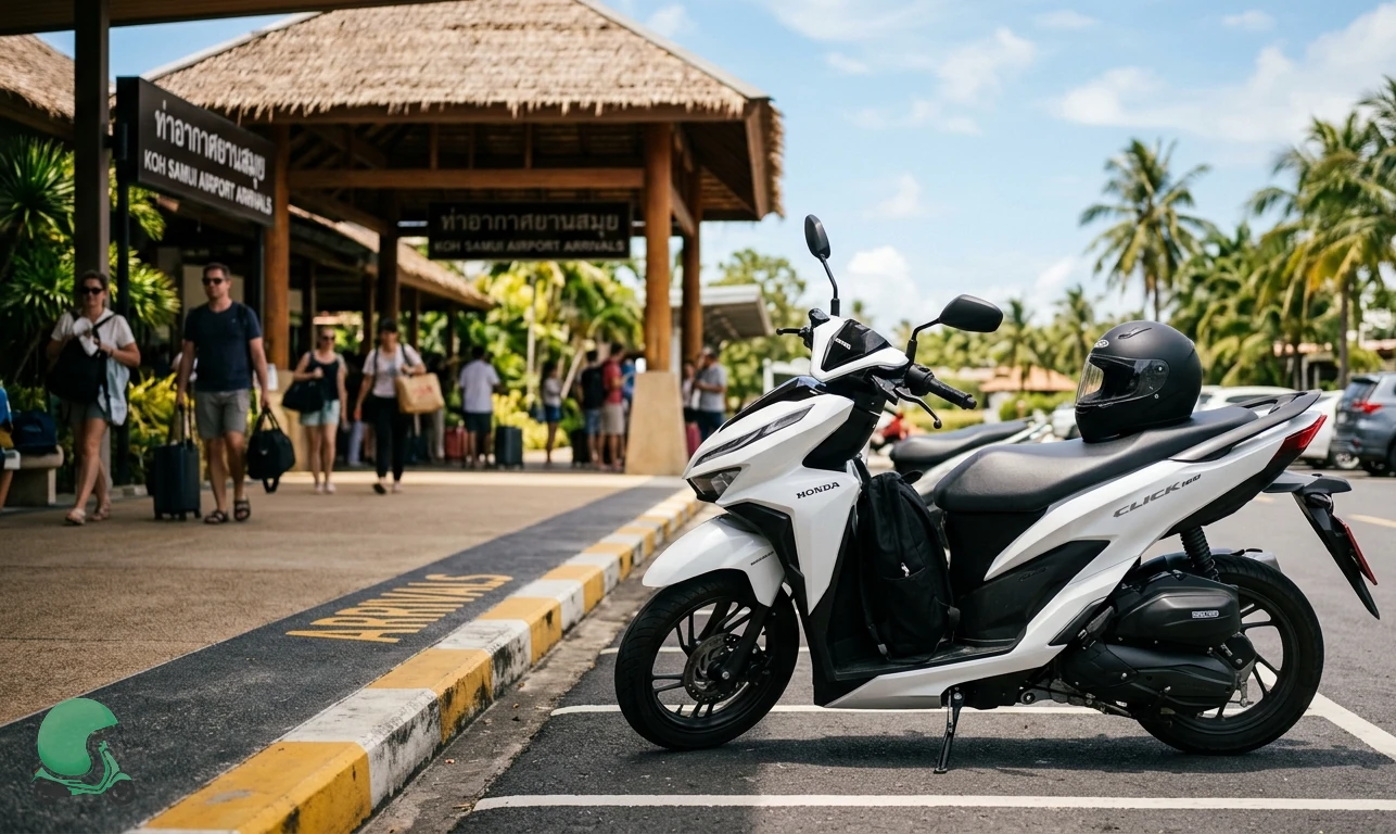 Scooter rental delivery in Koh Samui - verified-partner drop-off