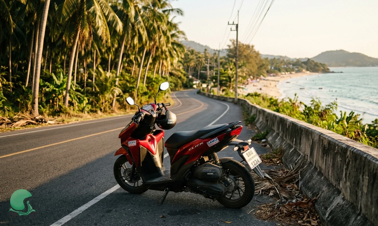 Ready to rent a scooter in Koh Samui