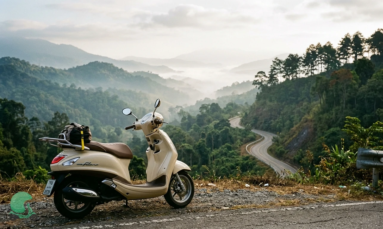 Ready to ride the Yamaha Filano in Chiang Mai