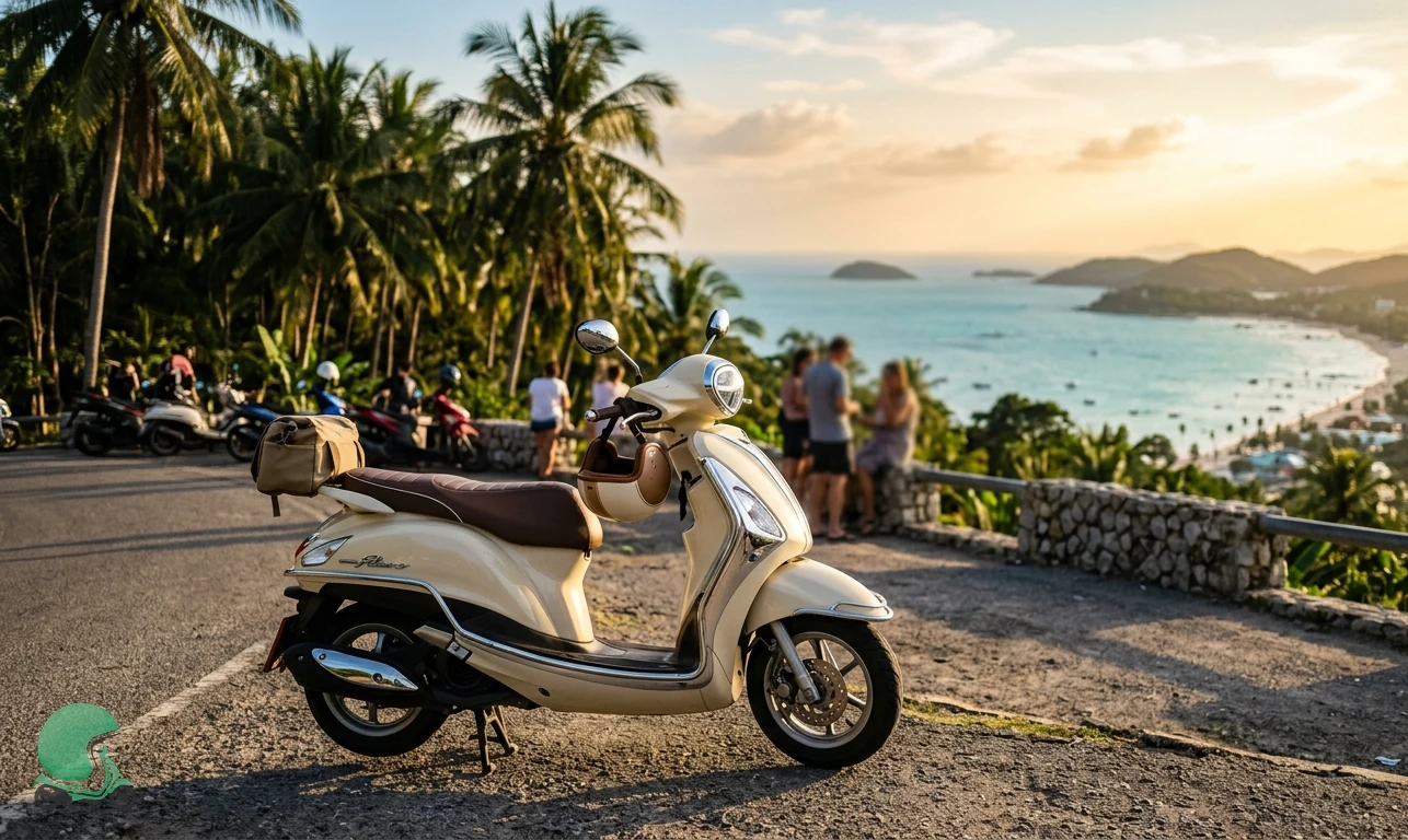 Ready to ride the Yamaha Filano in Koh Samui