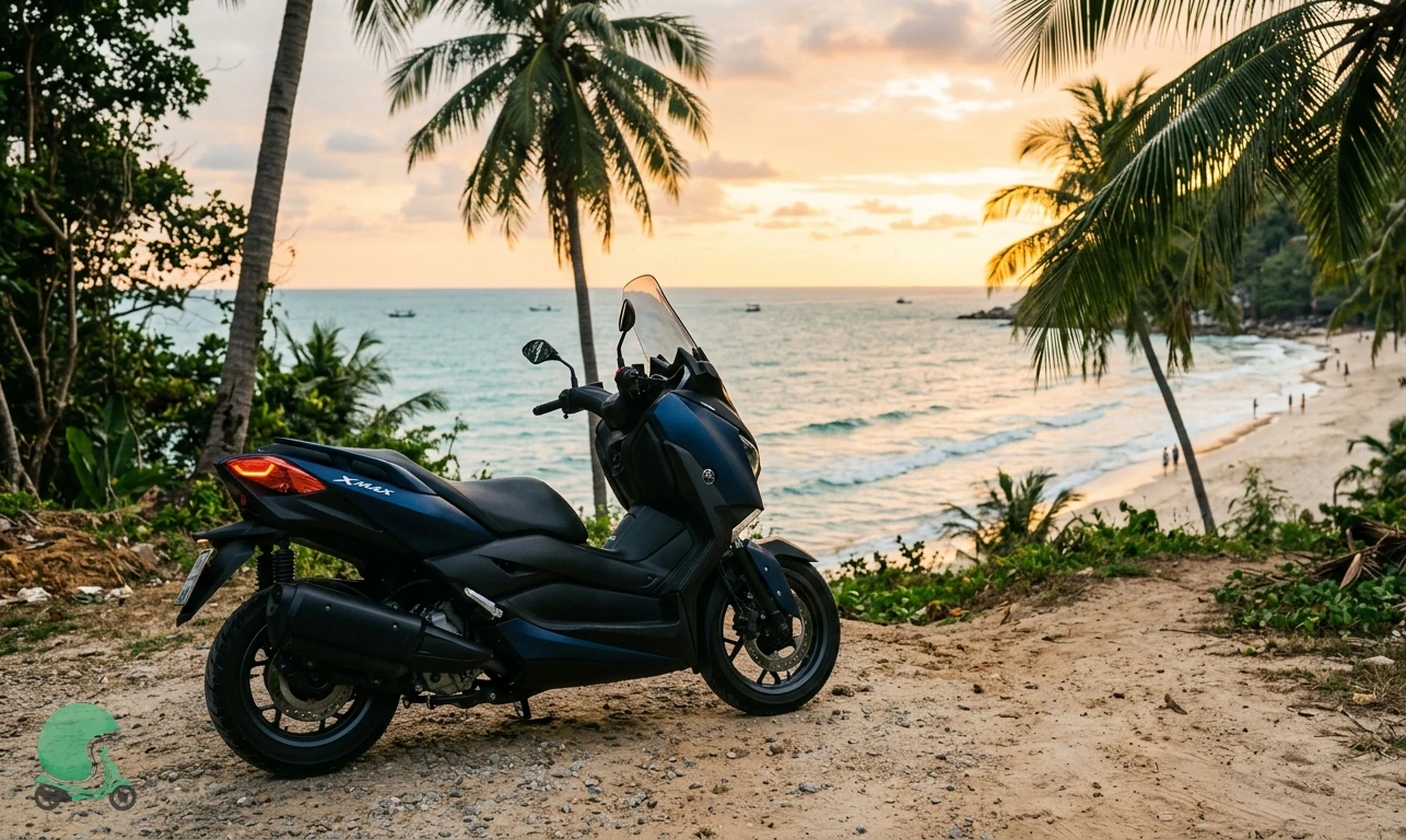 Ready to ride the Yamaha XMAX 300 in Koh Phangan